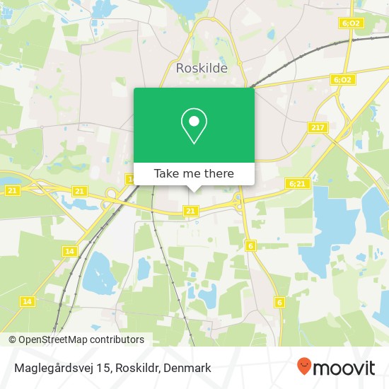 Maglegårdsvej 15, Roskildr map