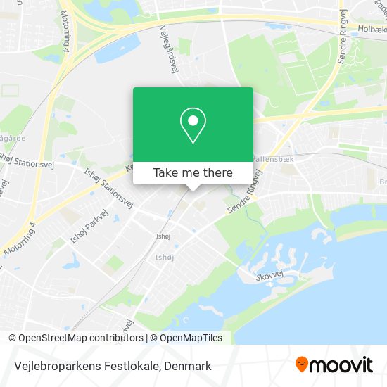 Vejlebroparkens Festlokale map