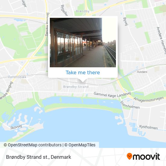 Brøndby Strand st. map