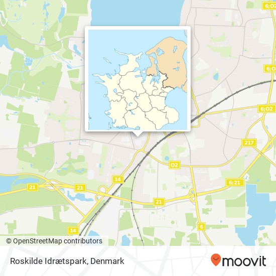 Roskilde Idrætspark map