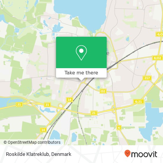 Roskilde Klatreklub map