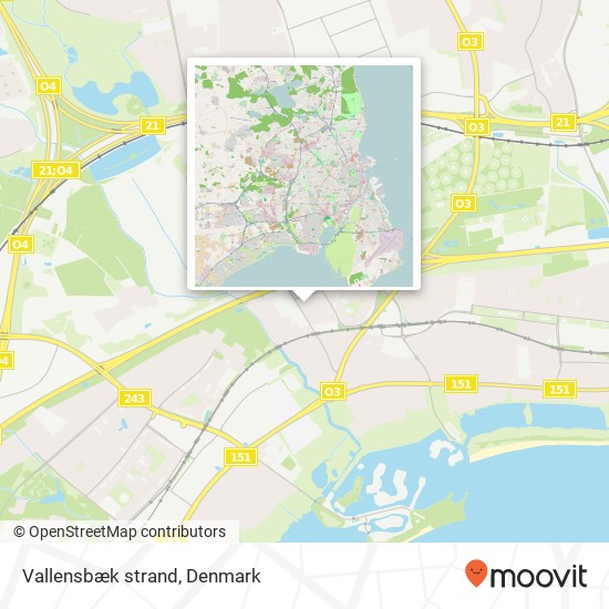 Vallensbæk strand map