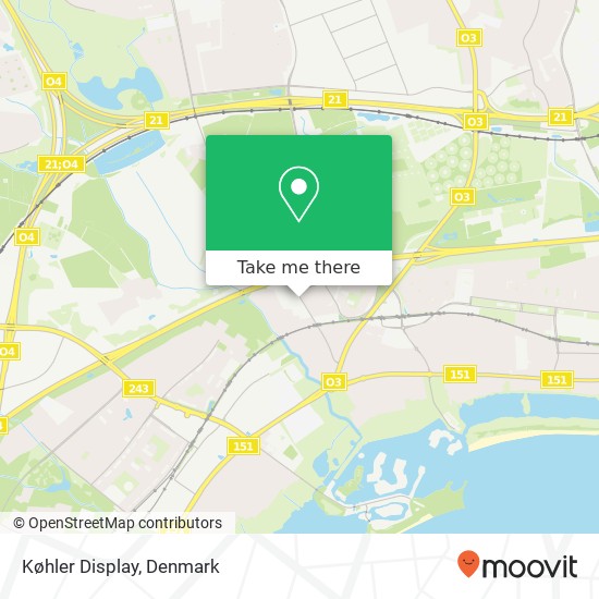 Køhler Display map