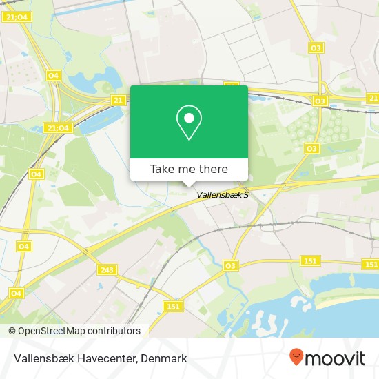 Vallensbæk Havecenter map