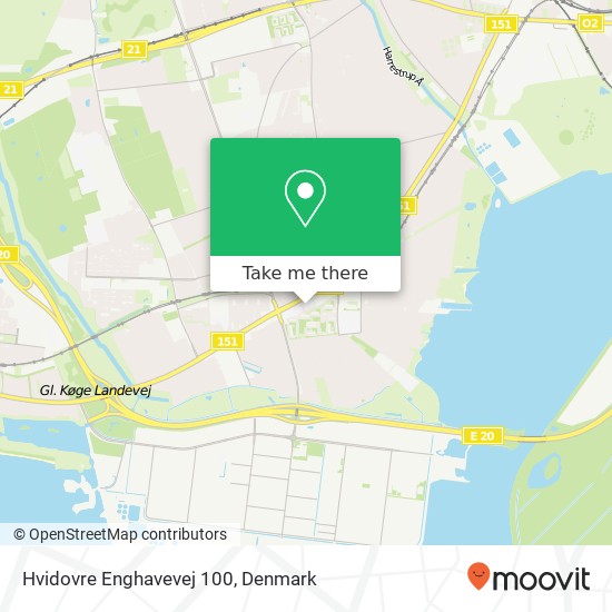 Hvidovre Enghavevej 100 map