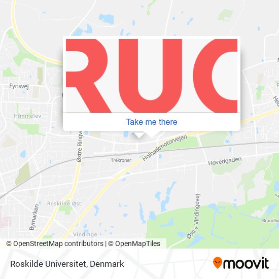 Roskilde Universitet map