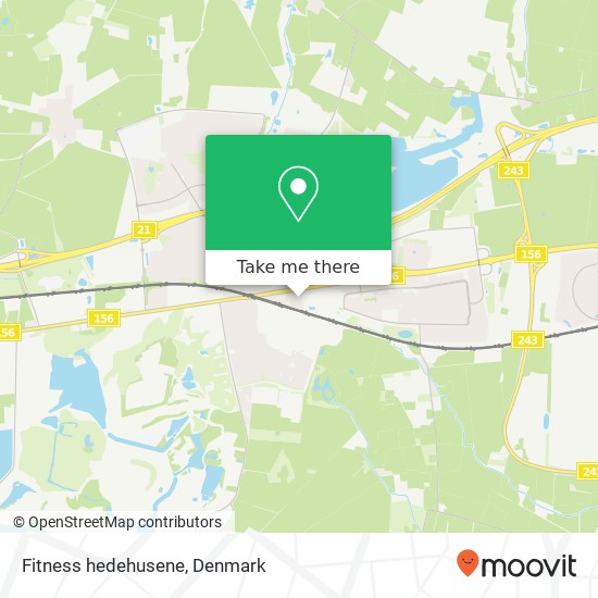 Fitness hedehusene map