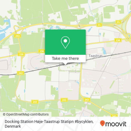 Docking Station Høje-Taastrup Statipn #bycyklen map