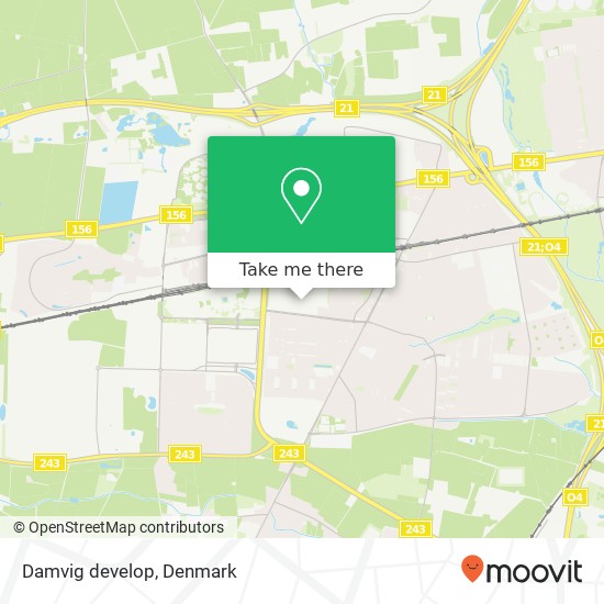 Damvig develop map