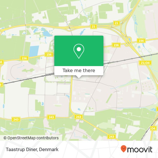 Taastrup Diner map