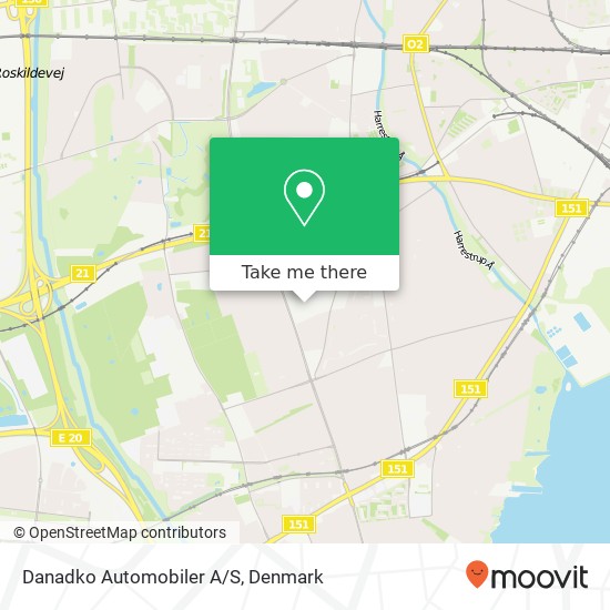 Danadko Automobiler A/S map