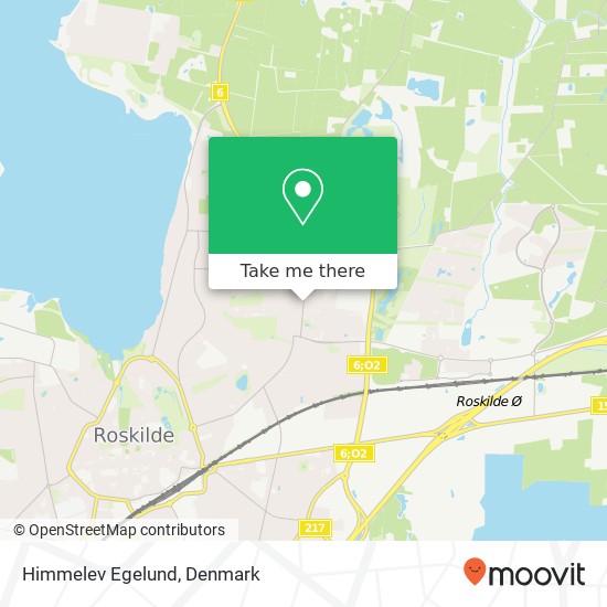 Himmelev Egelund map