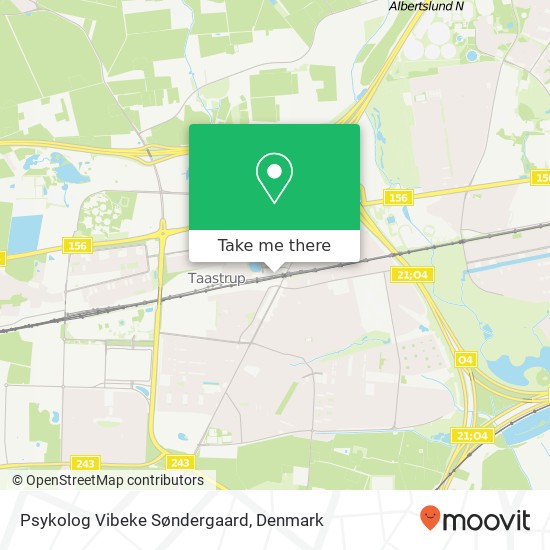 Psykolog Vibeke Søndergaard map