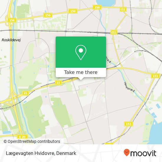 Lægevagten Hvidovre map