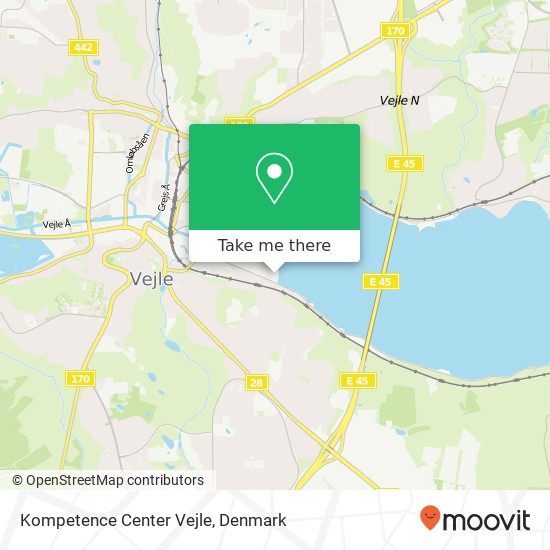 Kompetence Center Vejle map