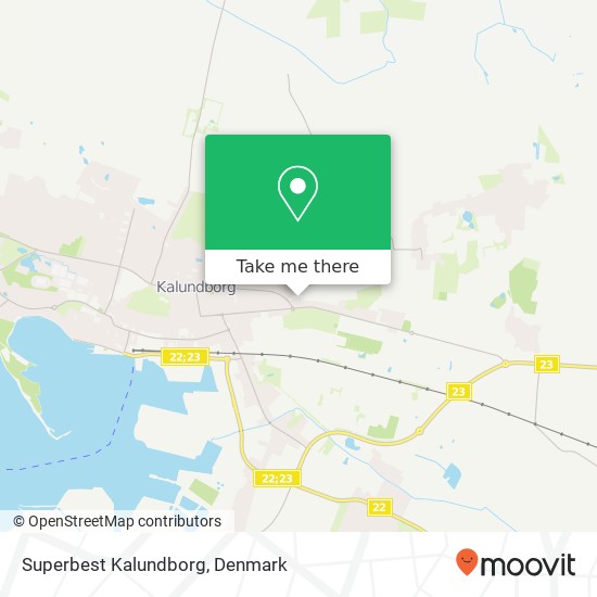 Superbest Kalundborg map