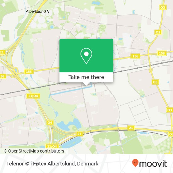 Telenor © i Føtex Albertslund map