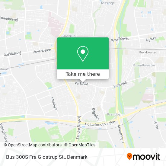 Bus 300S Fra Glostrup St. map