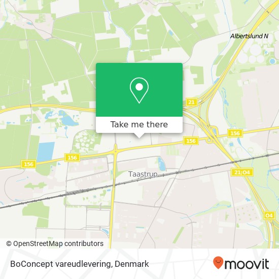 BoConcept vareudlevering map