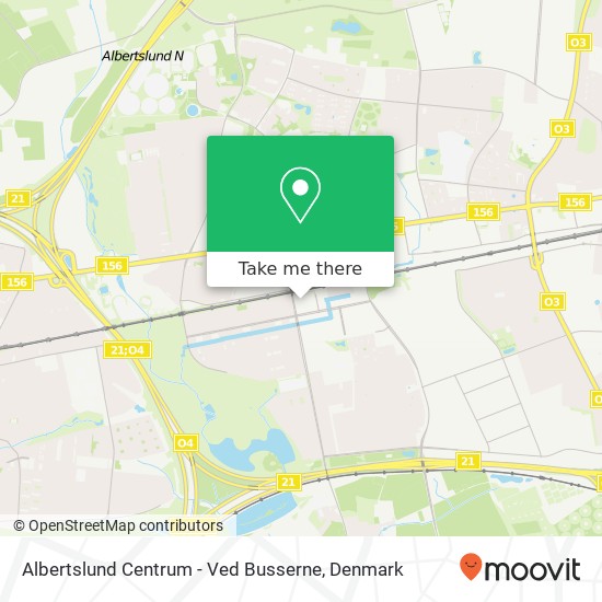 Albertslund Centrum - Ved Busserne map