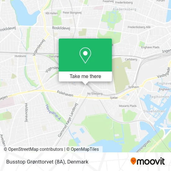 Busstop Grønttorvet (8A) map