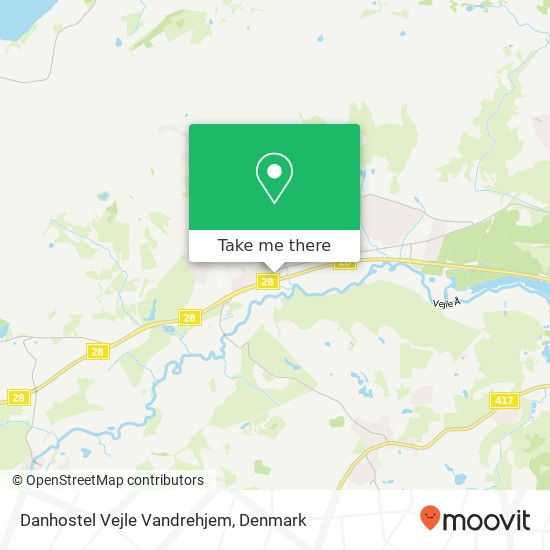 Danhostel Vejle Vandrehjem map
