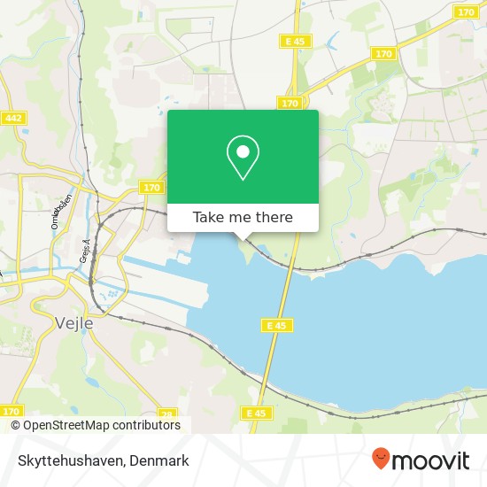 Skyttehushaven map