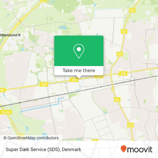 Super Dæk Service (SDS) map