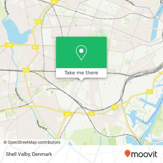 Shell Valby map