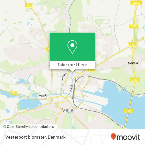 Vesterport blomster map