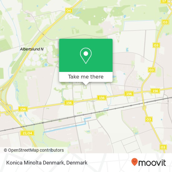 Konica Minolta Denmark map