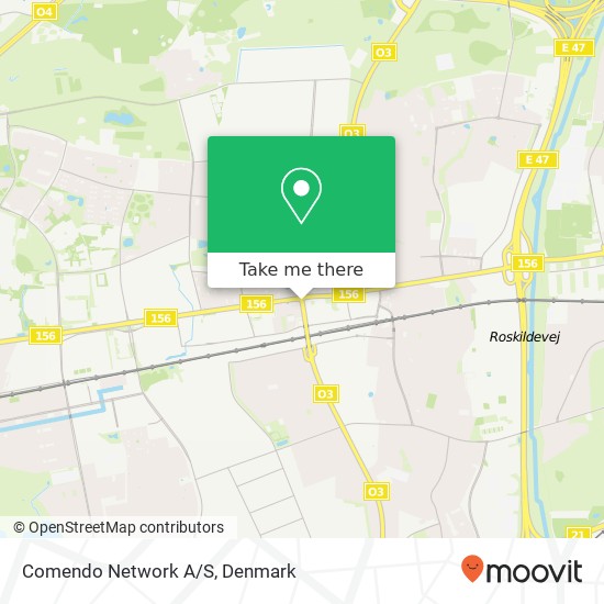 Comendo Network A/S map