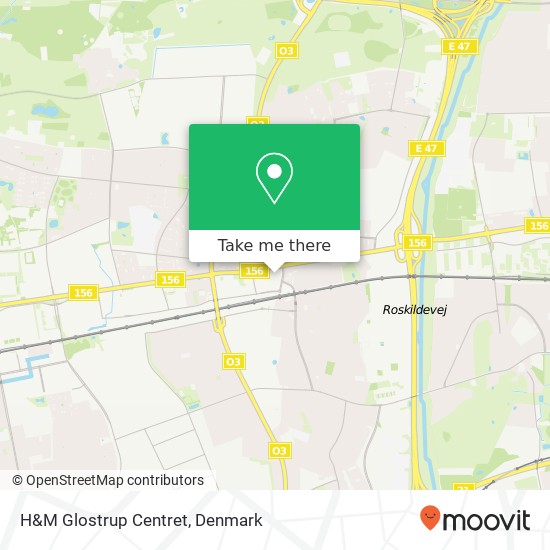 H&M Glostrup Centret map
