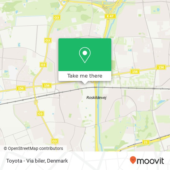 Toyota - Via biler map