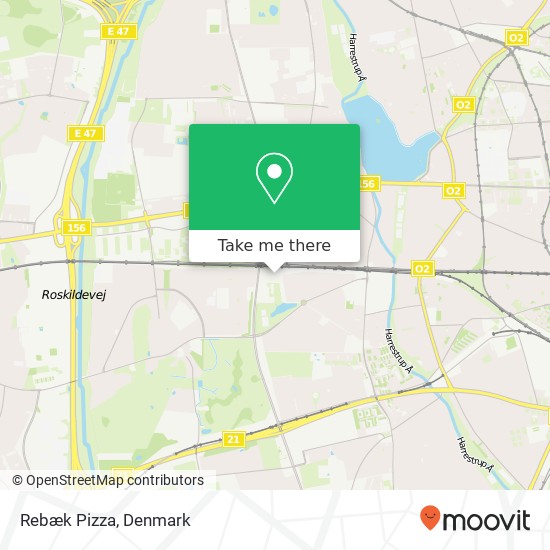 Rebæk Pizza map