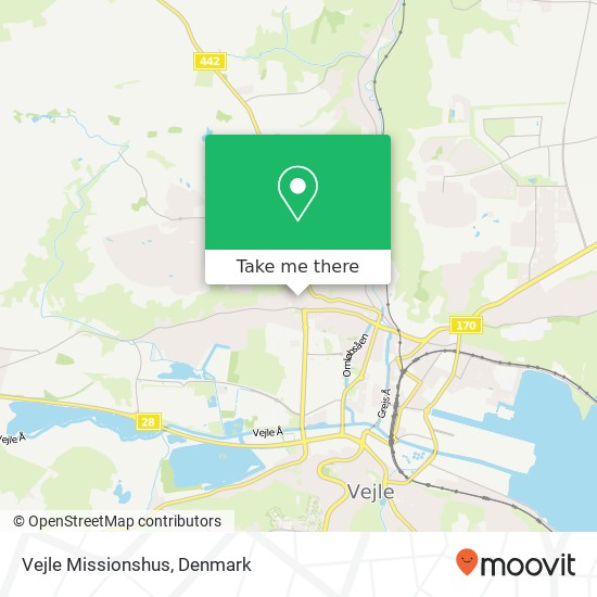 Vejle Missionshus map