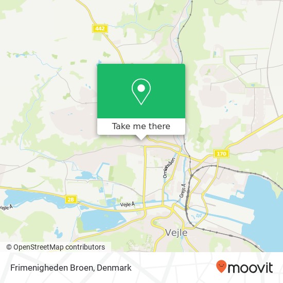 Frimenigheden Broen map