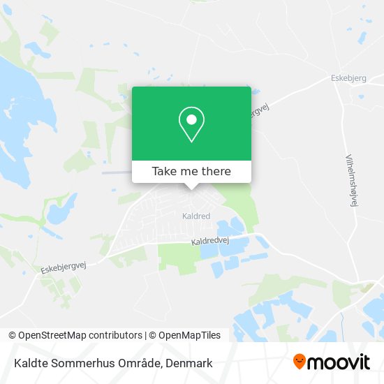 Kaldte Sommerhus Område map