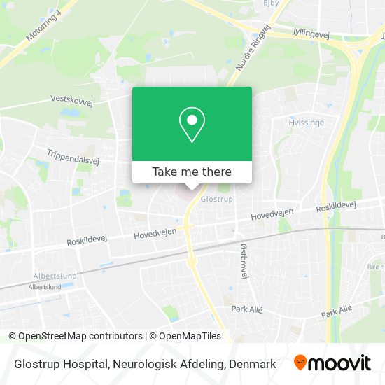 Glostrup Hospital, Neurologisk Afdeling map