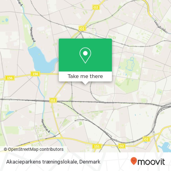 Akacieparkens træningslokale map