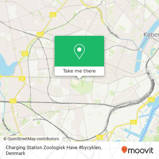 Charging Station Zoologisk Have #bycyklen map
