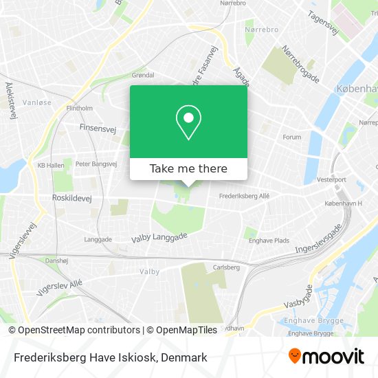 Frederiksberg Have Iskiosk map