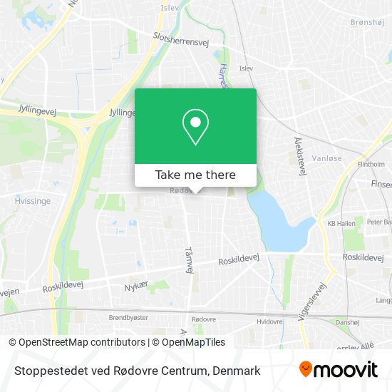 Stoppestedet ved Rødovre Centrum map