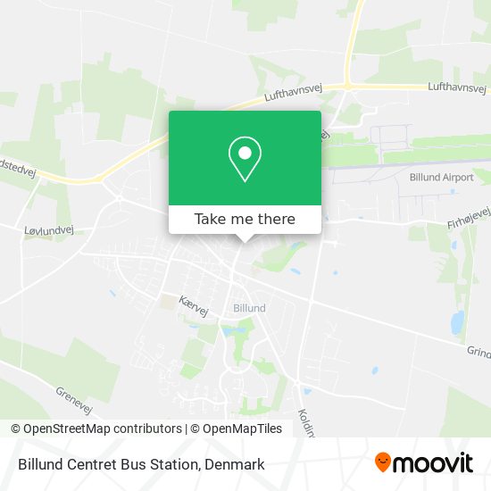 Billund Centret Bus Station map