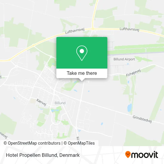 Hotel Propellen Billund map