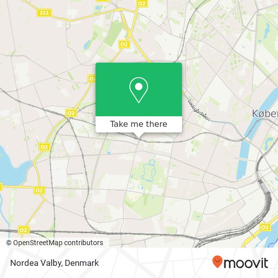 Nordea Valby map