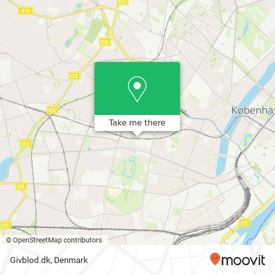 Givblod.dk map