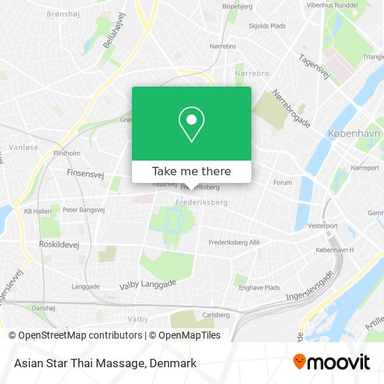 Giv rettigheder Fatal Amazon Jungle How to get to Asian Star Thai Massage in Frederiksberg by Bus, Train or  Metro?