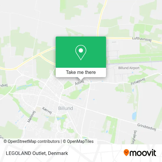 LEGOLAND Outlet map