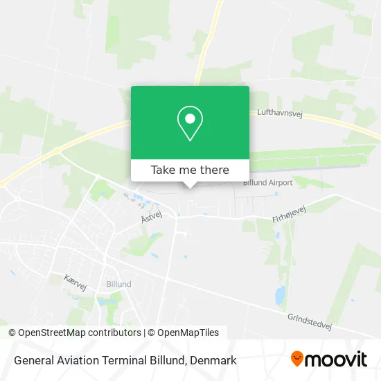 General Aviation Terminal Billund map